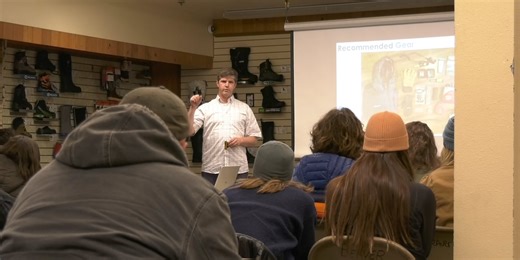 Backcountry enthusiasts prepare for winter adventures by learning avalanche safety