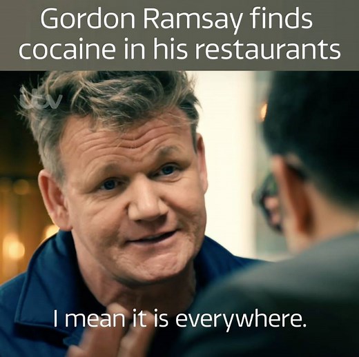 "It is everywhere." Gordon Ramsay personally tests his staff toilets for cocaine. | ITV