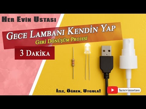 Basit Elektronik Projesi | 5 Volt USB Gece Lambası Yapımı | Hobby Electronics Simple USB Night Light