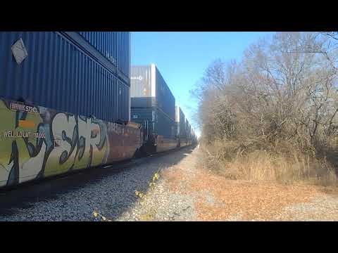 MP 133.9: CSX stack train northbound.