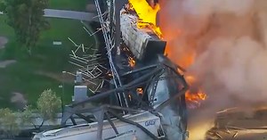 WATCH: Stunning Footage in Aftermath of Train Derailment on Bridge in Arizona
