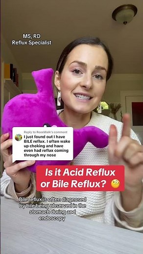Is it Bile or Acid #Reflux? 🧐 reflux symptoms to watch out for👇 #gerd #heartburn #acidreflux