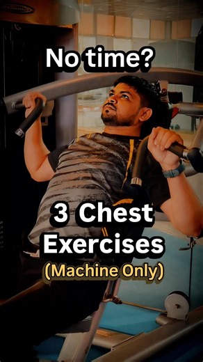 3 Machine exercises for chest 💪 Machine Chest Press, Incline Machine Chest Press, Pec Deck Fly