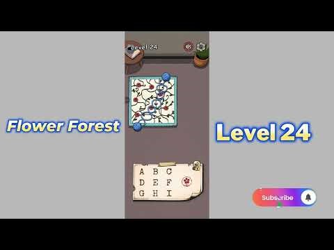 Flower Forest Word Puzzle Level 24 walkthrough 🌼🌿 | Relaxing Nature & Puzzle Fun | Mini Boss 🌸🧠