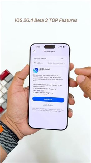 👆iOS 26.4 beta 3 Features☝️#shorts #short #shortvideo