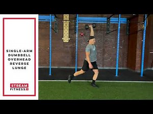 CrossFit Movements - How to do a Single-arm Dumbbell Overhead Reverse Lunge