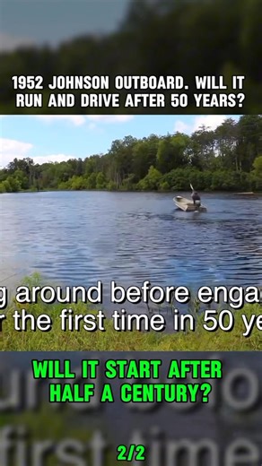 1952 Johnson Outboard. Will it Run and Drive After 50 Years. #OutboardMotor #BoatBuild #trollingmoto | Cheap engine boat and Part for sale in Florida | Facebook