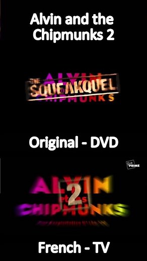 Alvin et les Chipmunks 2 - Comparaison du Générique
