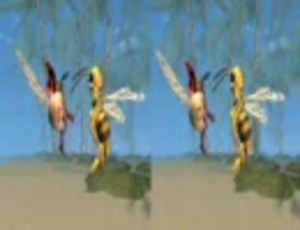 飛び出して見える3D立体映像①