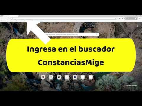 Como Obtener mi Constancia en MIGE 2021