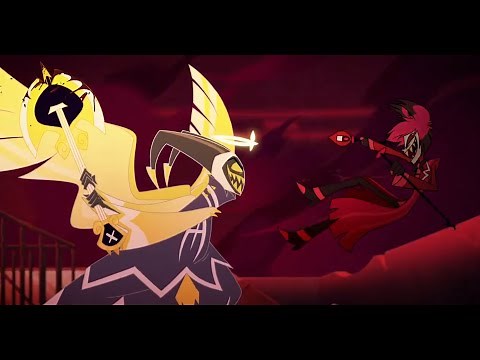 S1 E8: HAZBIN HOTEL - 'Alastor Vs Adam' (Entire Fight Scene)