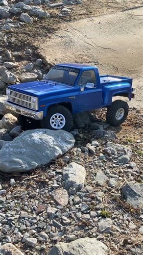 Trailing with the Axial SCX10.3 1982 Chevrolet K10! #axial #chevy #chevrolet #k10 #silverado #rccar
