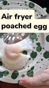 Air Fryer Poached Egg | No Vinegar, No Oil, No Swirling