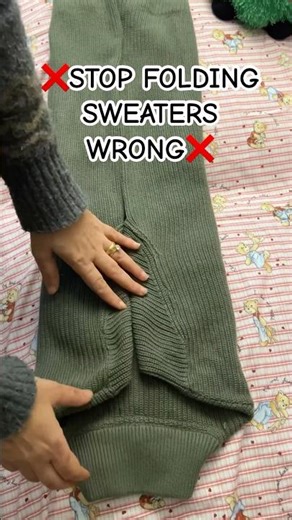 How to fold your sweaters in seconds | #folding #technique #easy #clothing #shortvideo