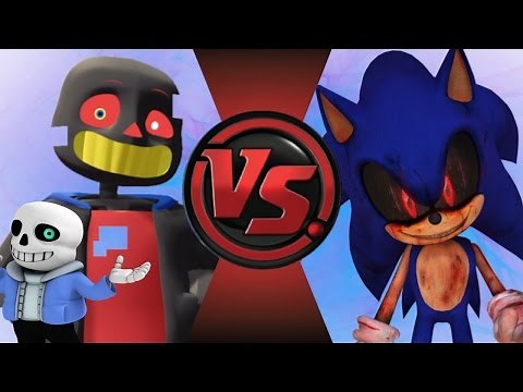 ERROR!SANS vs SONIC.EXE! (Undertale vs Creepypasta) Cartoon Fight Club Episode 106