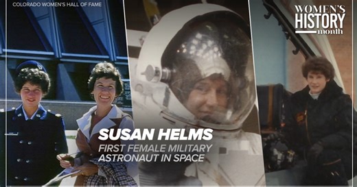 One of first female Air Force Academy graduates, Susan Helms, becomes first female military astronaut in space