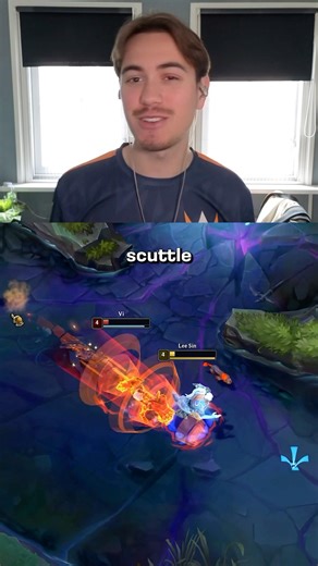 NEVER lose the fight for the first Scuttle Crab again by using this trick! 🐜 #leagueoflegends