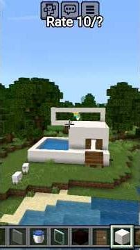 how to build small morden house in minecraft 🏡🏠#viral #gaming #trending #shorts #minecraft