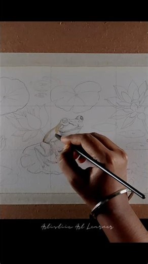 New video alert! 🐸 Dive into the world of watercolor with my wood frog painting. #watercolorart