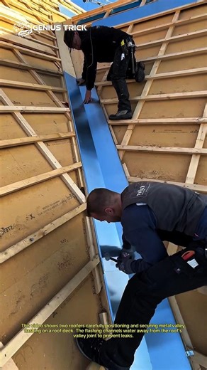 Watch How Pro Roofers Install a Valley Flashing – Game Changer for Construction Speed!