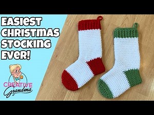 CROCHET Easiest Christmas Stocking Ever #MakeitPremier
