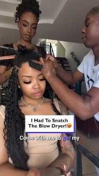 I Had To Snatch The Blow Dryer! 😡 #fastbraiders, #hairbraiding, #braidingvlog
