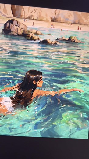 Water study 🫠 #digitalart #painting #drawing #artist #art