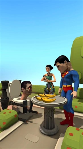 Superman vs Toilet #scaryteacher #shorts #Abvines #animation #memes # kpopdemonhunters
