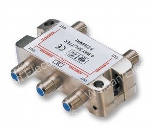 [Hot Item] 4 Way F Connector CATV/Sat Distribution Splitter Heavy Duty