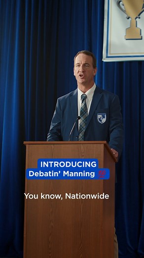 Nationwide | Debatin’ Manning rests his case. 🧑‍⚖️ Nationwide is so much more than an insurance company. | Instagram