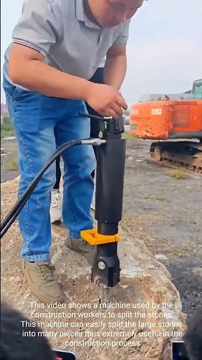 Handheld Rock Splitter: Used to Break Boulders into manageable pieces