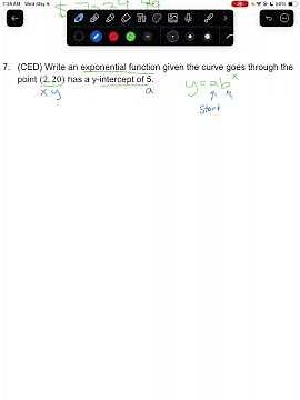 Writing an Exponential Function