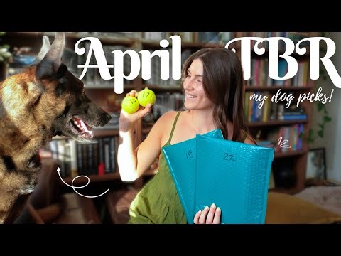 My dog blindly chooses my April TBR 🐾 (blindly picking wrapped books!)