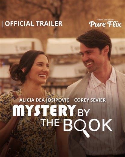 "It's not who you are, it's who you're with." 🗝 From hidden treasures to unexpected connections, this story proves that sometimes love is the ultimate plot twist. 📚 Watch as a bookstore owner teams up with an architect and part-time cover model as they uncover secrets and find romance in the most unexpected places! 'Mystery By the Book' streams Thursday, August 22nd at 8PM ET only on Pure Flix! | Great American Pure Flix