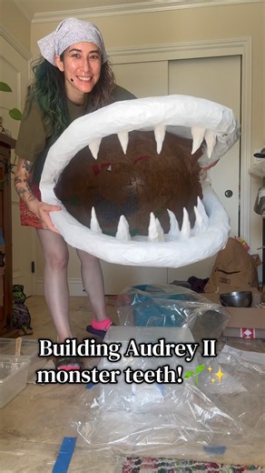 Making Monster Teeth | Building Audrey II 🌱