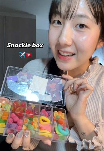 Snackle box อีกแน้ววว!! ✈️🇭🇰 #snacklebox #snackbox #เยลลี่