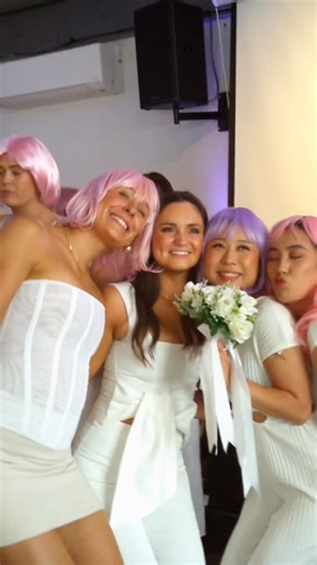 The Bridal Chapter on Instagram: "BRIDGET’S HENS ✨ Wigs on, cocktails in hand & the camcorder rolling for the best night celebrating the beautiful bride-to-be, Bridget. Bring on the wedding! #HensParty #WigTheme #CamcorderContent #TheBridalChapter"