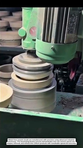 Inside a High-Speed Ceramic Bowl Manufacturing Process | Amazing Factory Production