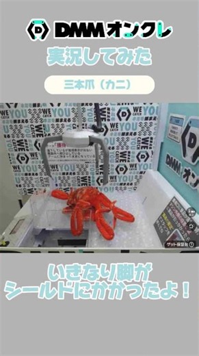 DMMオンクレ実況してみた～三本爪（カニ）～✨#クレーンゲーム #クレーンゲーム攻略 #オンクレ