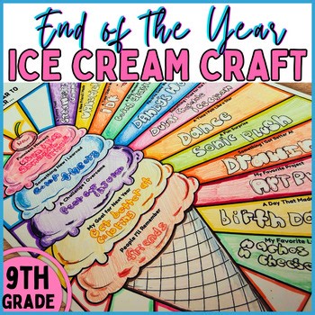9th Grade End of the Year Craft Activities After State Testing Reflection Memory
