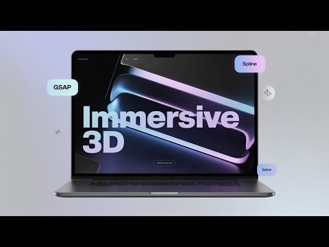 Immersive 3D Website Using GSAP & Spline