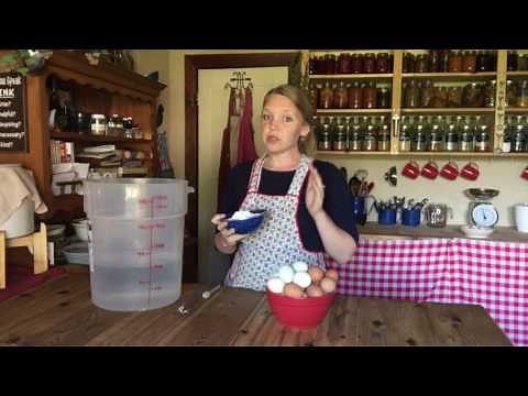 WATER GLASSING EGGS: PRESERVE YOUR EGGS FOR WINTER!