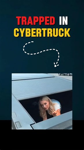 Stuck Inside a Tesla Cybertruck? There’s Only ONE Way Out#automobile#carculture#shots #cars#viral