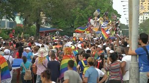Cubans show LGBTQ pride with flags and dancing in Havana parade