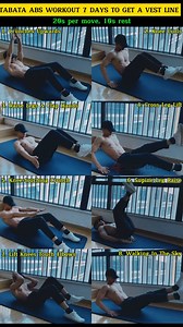 4-Minute Tabata Abs Workout: 7 Days to Define Your Vest Line! #tabataworkout #quickabs #corechallenge #FlatStomach #FitnessGoals #homeworkout #abroutine #FitInMinutes #healthylifestyle #workoutmotivation #workoutroutine #quickworkout | Exercise Guide