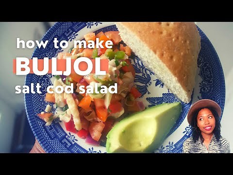 How to make saltfish buljol | How to make salt cod| Trinidad style
