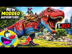 Oggy FOUND GIANT T -REX | ARK in HARDCORE MODE! | NEW ARK Modded Episode #8 .ft Oggy