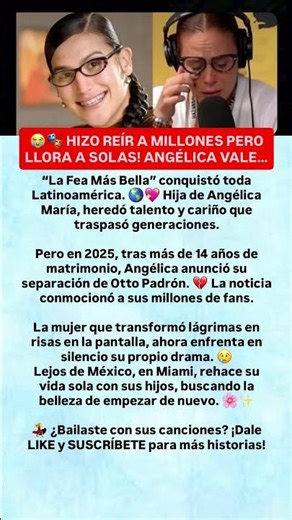 😭🎭 HIZO REÍR A MILLONES PERO LLORA A SOLAS! ANGÉLICA VALE… #youtubeshorts #historiass #noticias