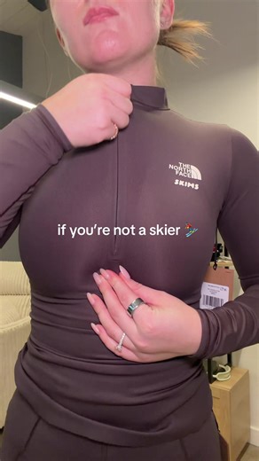 @SKIMS x @thenorthface collab is unmatched! the fabric is a chef’s kiss 🤌🏼 #skimshaul