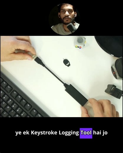 Key Croc ek USB ke andar chhupa keystroke logger hai 🧠 Keyboard inputs silently capture karta hai — security audits & awareness training ke liye use hota hai. ⚠️ High-risk device — sirf ethical labs & permission ke saath. #KeyCroc #HardwareHacking #EthicalHacking #CyberSecurity #Pentesting #RedTeam #Infosec #HackerGadgets #TechReels | Aadish Jain